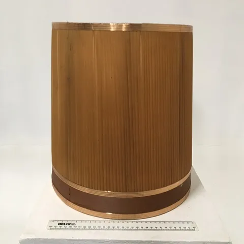 Vintage gold 'straw' lampshade