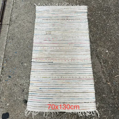 White with Multi Colour Fleck Floor Runner