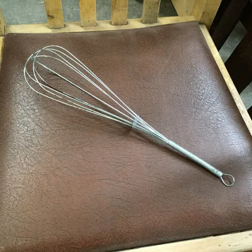 Silver Metal Hand Whisk