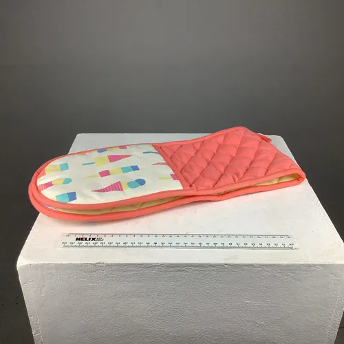 Pink Oven Gloves with Ice Cream Pattern