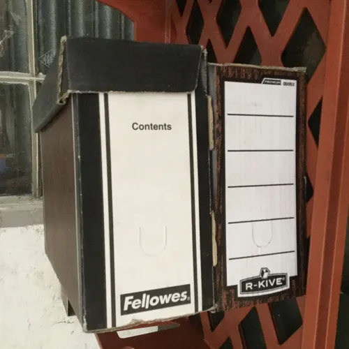 Brown Wood Effect Fellowes Box File Storage