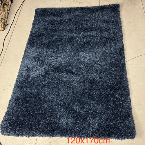 Navy Blue Shagpile Area Rug