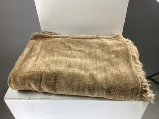 Brown Fringed Blanket