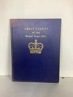 Blue Queen Elizabeth Coronation Souvenir book 1953