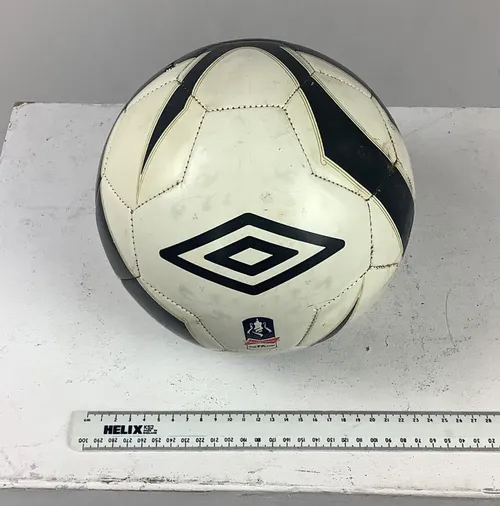 Black and White Umbro Football