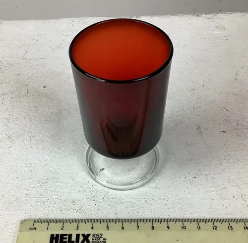 Red Stemmed Glass Cup (2Available)