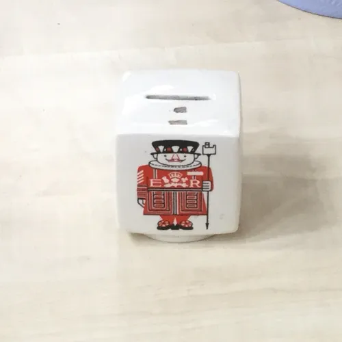 Ceramic Beefeater Print Money Box
