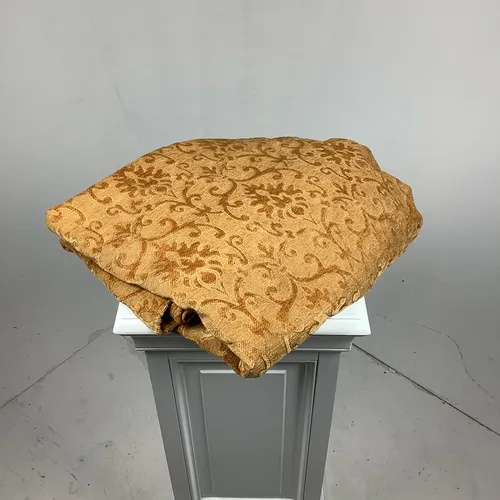 Gold Mustard Patterned Curtain