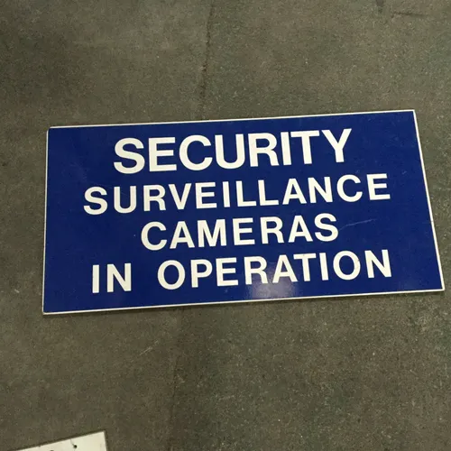 Security Surveillance Sign