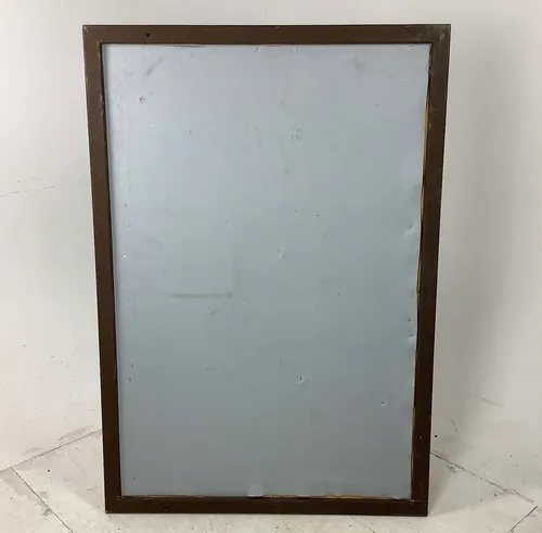 Grey Felt Pin / Notice Board with Brown Wooden Frame