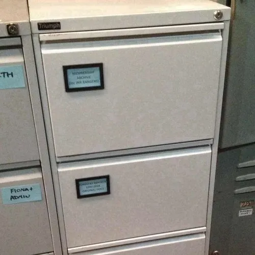 Grey Metal 4 Drawer Triumph Filing Cabinet Modern