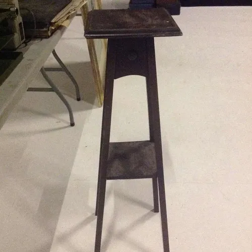 Wooden square cut design plant stand table unit