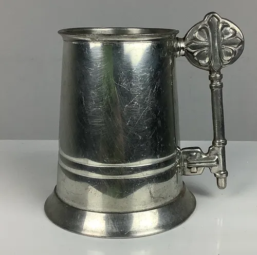 Pewter Tankard with Key Handle