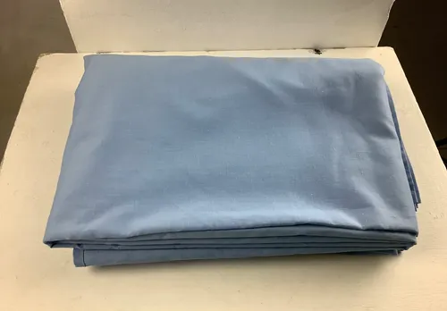 Powder blue curtains