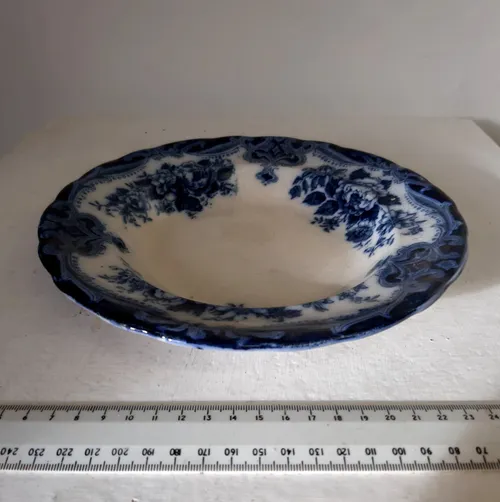 Blue and white floral Bourne and Leigh Albion Pottery dinner set in 