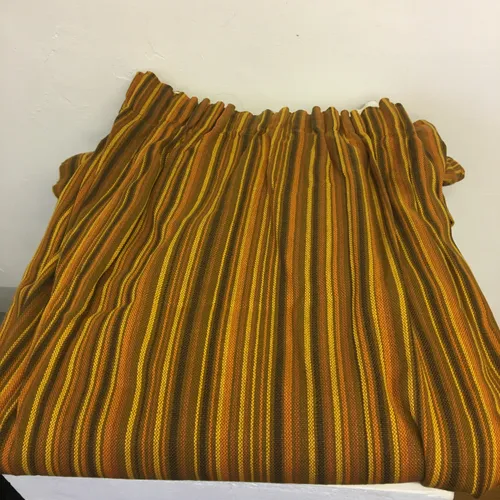 Orange stripes 1970s curtain (Single)