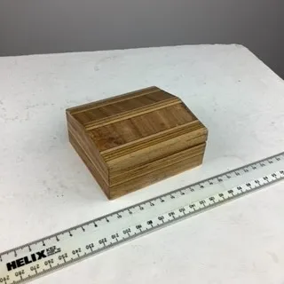 Small Wood Hinged  Box