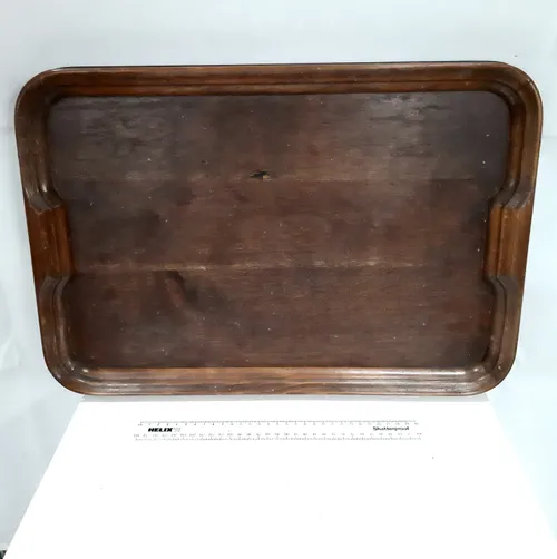 Wood tray with handles 002