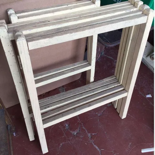Wood clothes airer