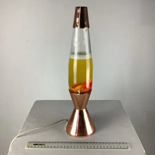 Orange Lava Lamp in Rose Gold Base (NOT WORKING)