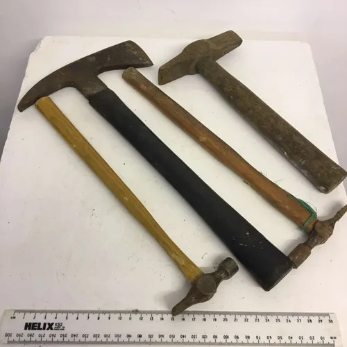 Period hammer with wood handle, selection available