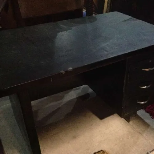 Green Metal Desk - 1950s