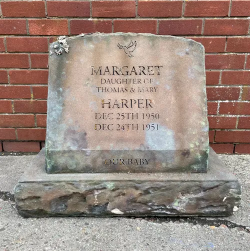 Margaret Harper Grave Stone H50cm W83cm D34.5cm