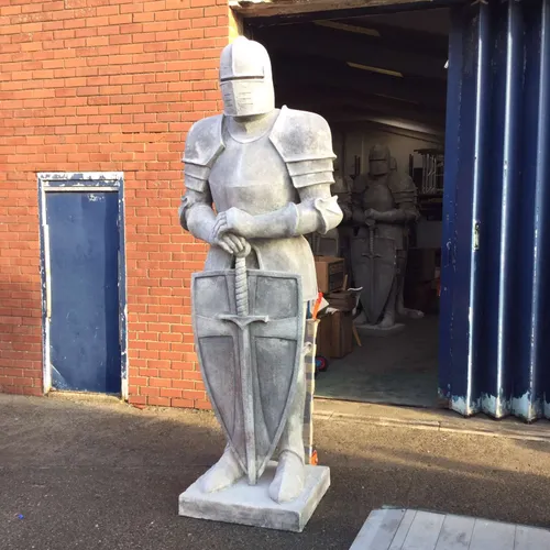 Large knight statue 