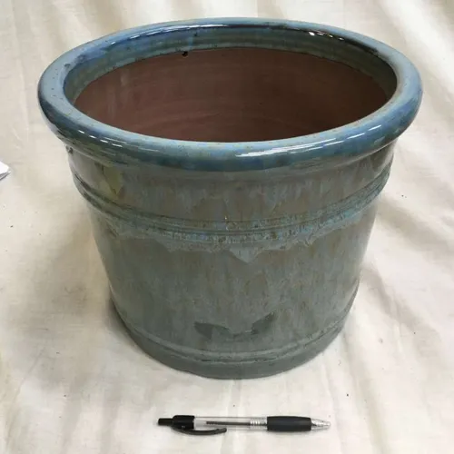 Teal / Blue / Green Glazed Terracotta Planter Plant Pot