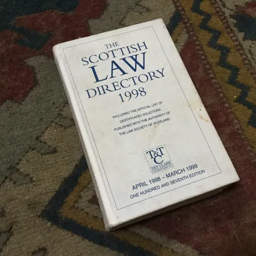 Scottish Law Directory 1998 Hardback Book