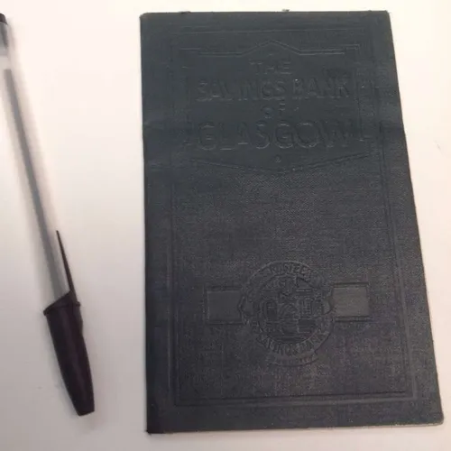 The Savings Bank of Glasgow account book 1970s