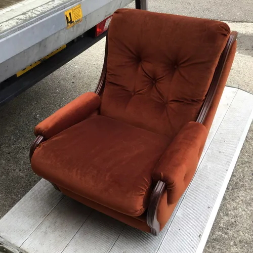 Period Burnt Orange Armchair (2 Available)