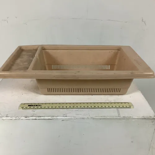 Beige Plastic Sink Basin