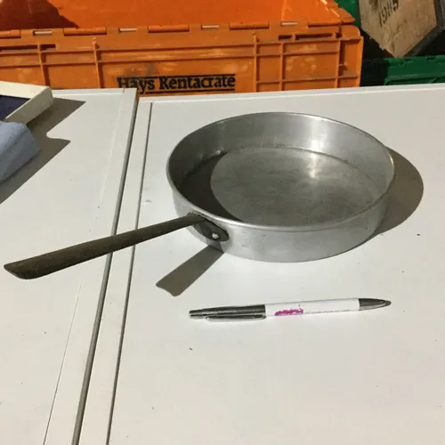 Period Frying Pan with Black Handle