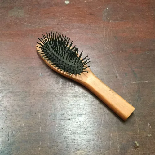 Wood Handled Hair Brush
