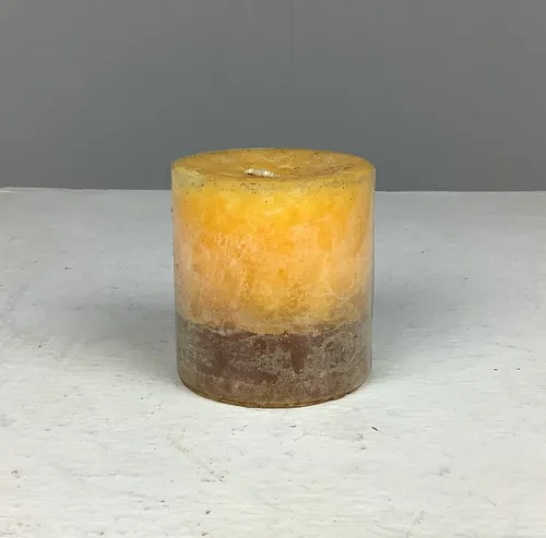 Yellow Gradient Round Candle