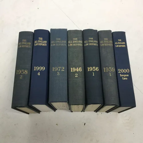 Blue Hardback Law Books - Per Foot