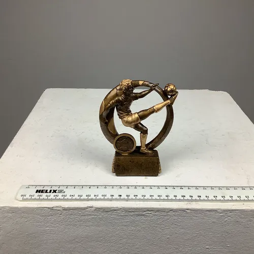 Gold Kicking Football Trophy