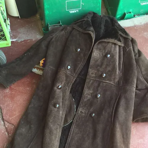 brown suede jacket with fuzzy lining