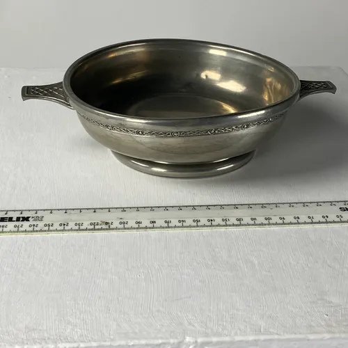 Pewter celtic Quaich 
