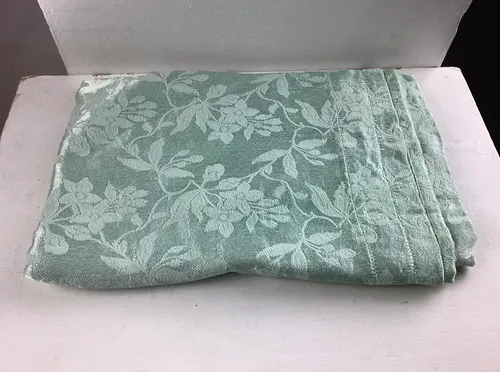 Green and light green botanical fabric 