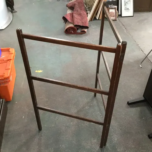 Period Dark Wood Clothes Dryer Airer