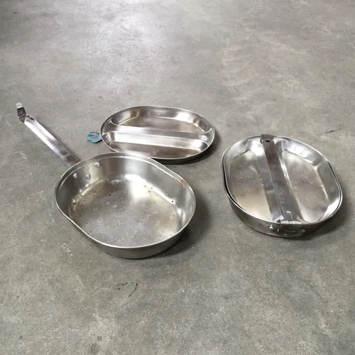 Stainless Steel Mess Kit Pan and Bowl