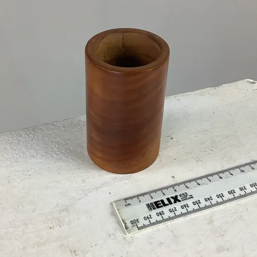 Wooden Cylindrical Desk Tidy