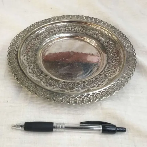 Silver decorative plate