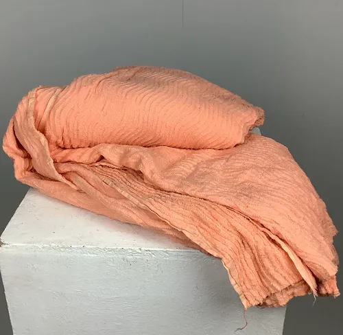 Peach Coral Candlewick Blanket