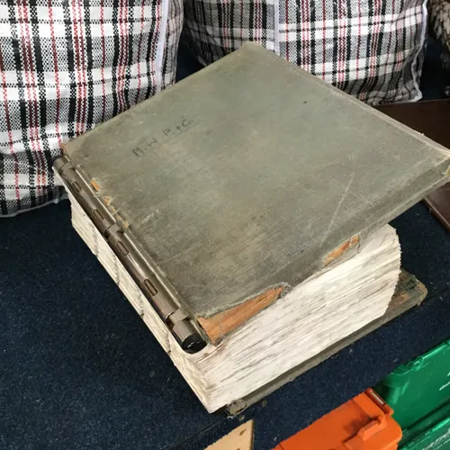 Large Grey Period Ledger Book