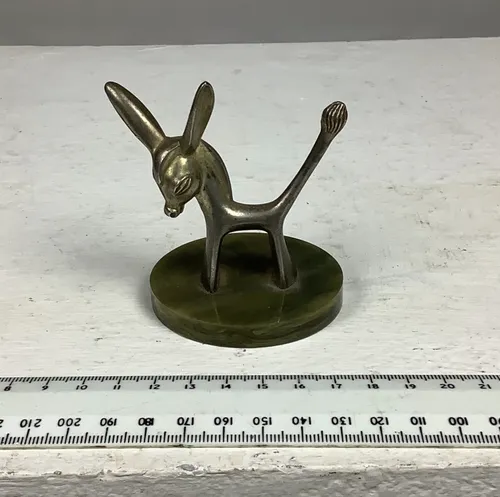 Small Brass Donkey / Horse Ornament Figurine