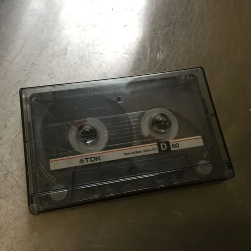 Blank Cassette Tape In Case