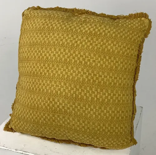 Mustard Stitched Cushion